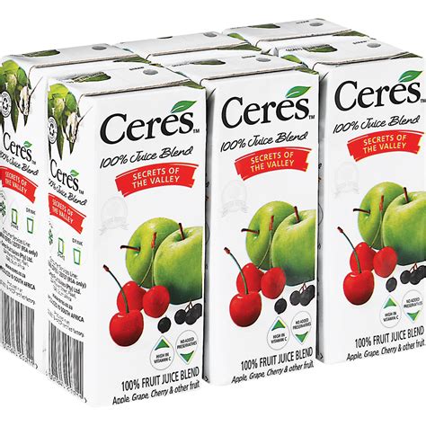 Ceres Secrets Of The Valley Juice Pack 6 X 200ml Kids Juice