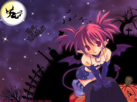 Free Download Anime Halloween Wallpaper Viewing Gallery 1280x960 For
