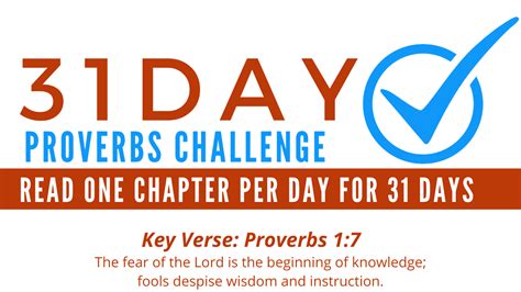 31 Days Of Proverbs