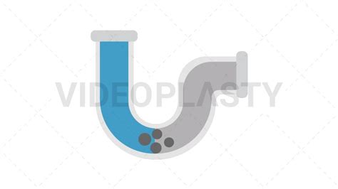 Clogged Pipe Icon Royalty Free Stock Animation Videoplasty