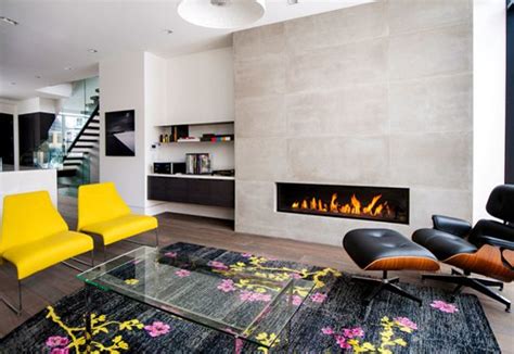 56 Clean And Modern Showcase Fireplace Designs Contemporary Living Room Living Room Modern