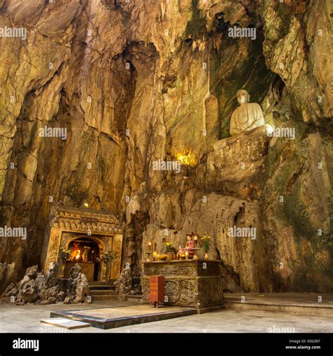 Buddhist Pagoda In Huyen Khong Cave In Marble Mountains At Da Nang City