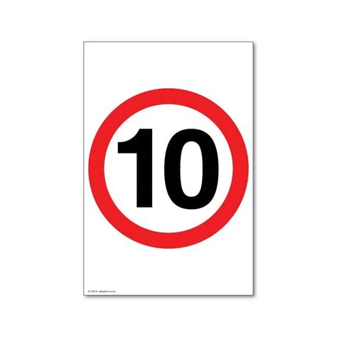 Jaf Graphics Private Drive 10 Mph Road Speed Sign
