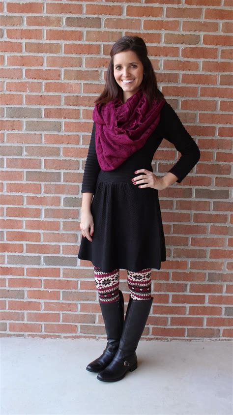 Clothing Frocks With Leggings Winter Clothing Riding Boot Printed