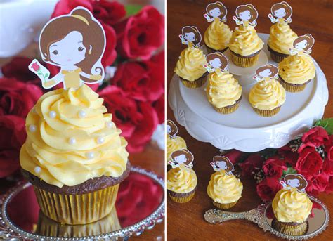 Beauty And The Beast Cupcake Topper Free Printable