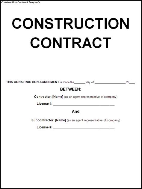 Get Building Construction Contract Agreement Sample In Malayalam Background Sample Shop Design