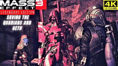 Mass Effect 3 Legendary Saving The Geth And Quarians Peace Outcome