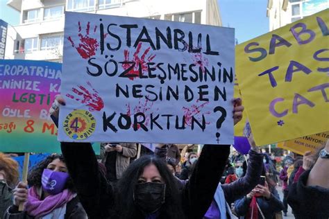 Protests after Erdoğans unlawful order for Turkey to withdraw from