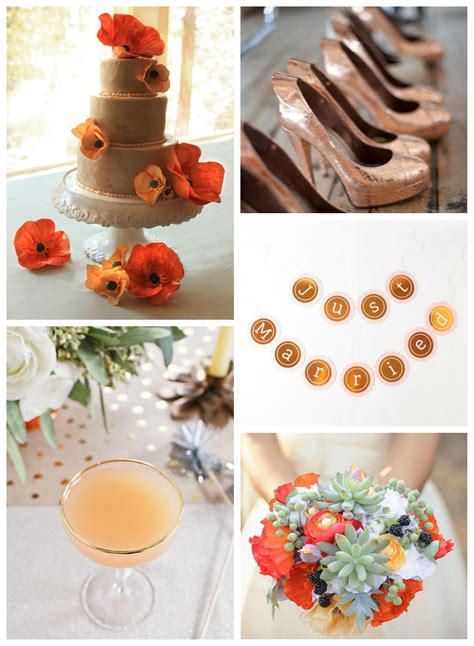 Persimmon And Copper Color Inspiration For Your Fall Wedding Beau Coup
