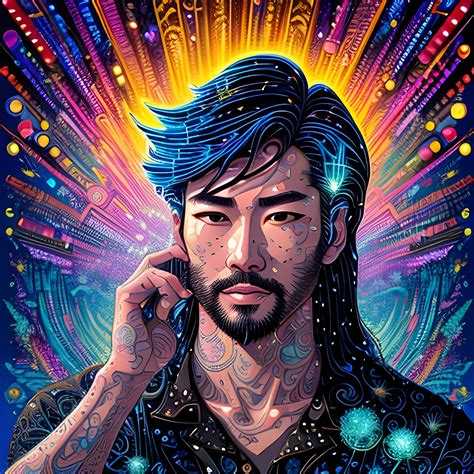 KBong, Kevin Bong, his highly detailed angular handsome face, me