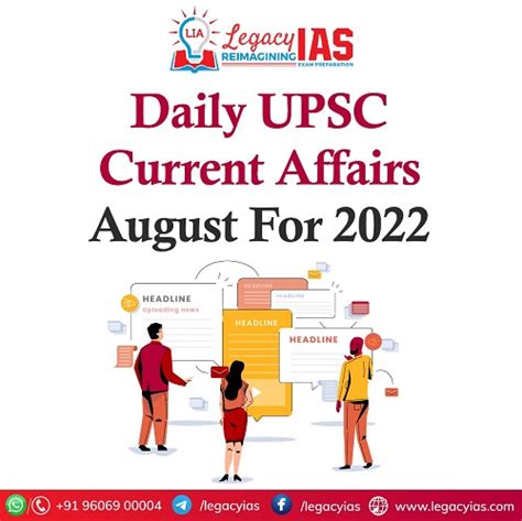 Daily Current Affairs August For Upsc Legacy Ias Academy