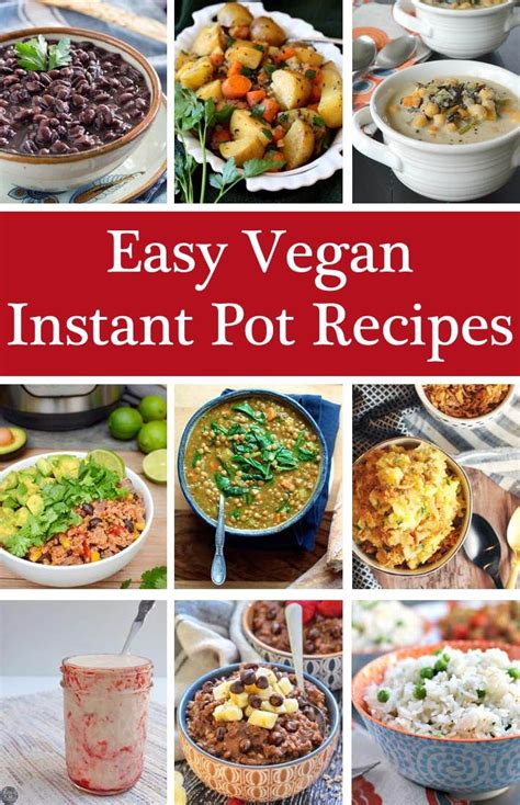 20+ Easy Vegan Instant Pot Recipes | Vegetarian instant ...