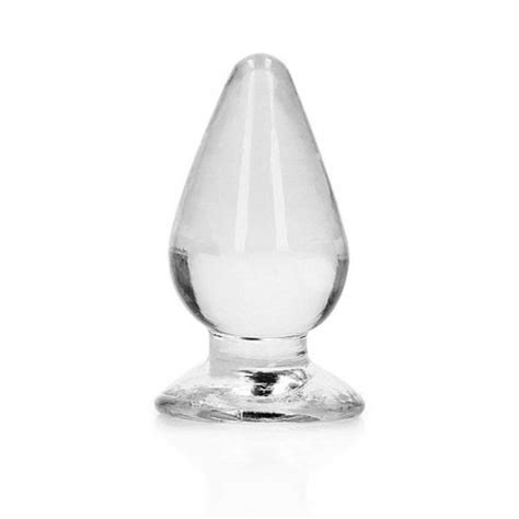 shots realrock crystal clear 4 5 anal plug translucent sex toys and adult novelties sexplored