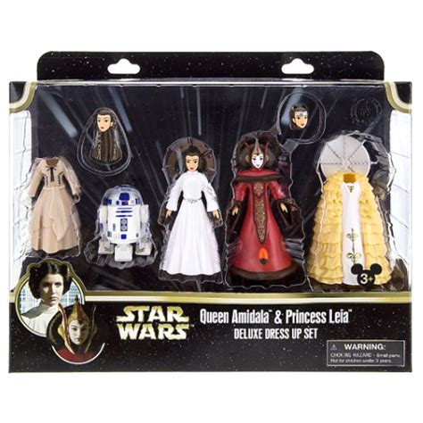 Disney Figurine Set Star Wars Leia And Amidala Deluxe Fashion Playset