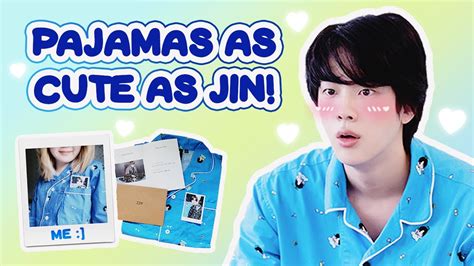 Unboxing Jins Cutest Pajamas Ever 👼 Artist Made Collection By Bts Youtube