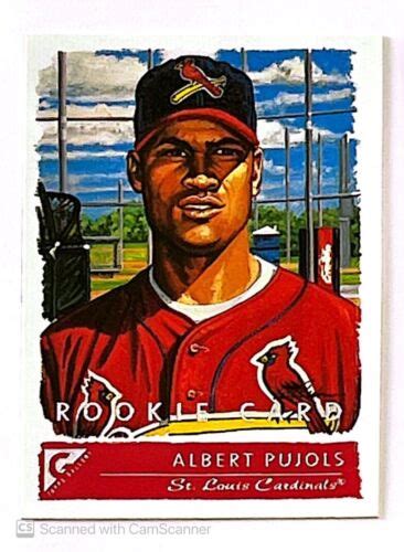 Albert Pujols Rookie Card 2001 Topps Gallery Baseball Rc St Louis