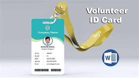 How To Create Volunteer Id Card In Microsoft Word The Graphic Home