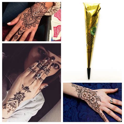 Healthy Non Toxic Natural Plant Pigment Brown Color Indian Tattoo Henna