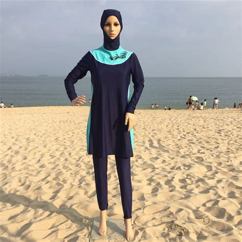 Modest Muslim Swimwear Hijab Muslimah Women Plus Size Islamic Swim Wear