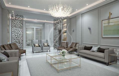 Luxurious Lounge Area In A Modern Classic Villa By Comelite