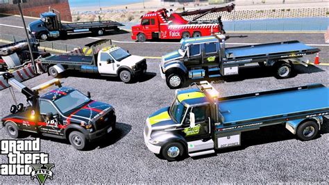 Gta 5 Real Life Mod 81 New Tow Trucks And Rollbacks First Of The Month