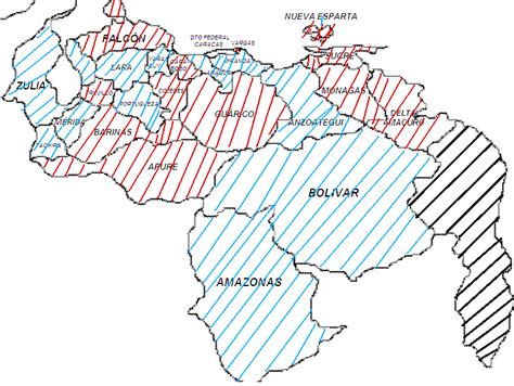 El Mapa De Venezuela Con Sus Estados Y Capitales Para Colorear Imagui