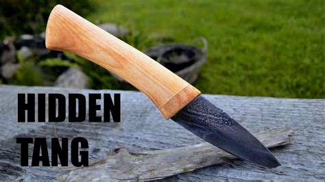 Knife Making Hidden Tang Knife Handle Youtube
