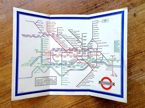 Becks First Map 1933 Map Of Londons Underground Railways Trial