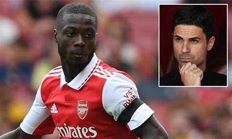 arsenal seek buyer for £72m flop nicolas pepe as he returns from nice loan daily mail online