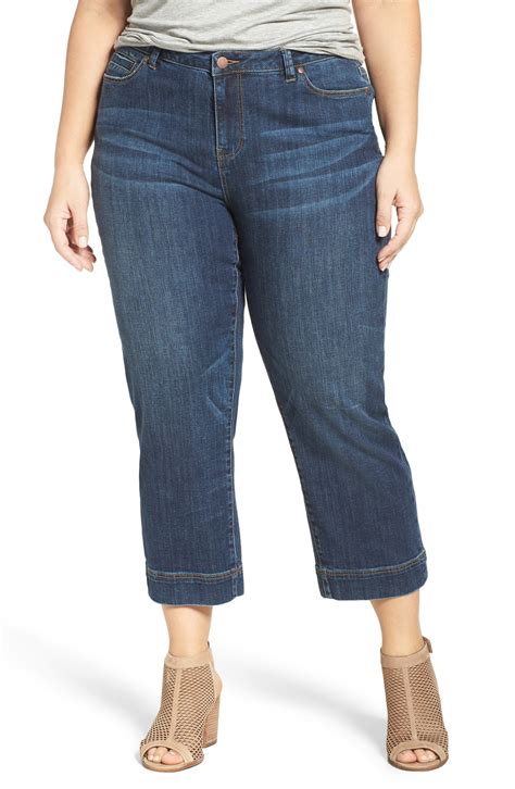 Sejour Wide Leg Crop Jeans Plus Size Nordstrom