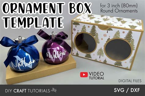 3in Double Ornament Box Template Diy Craft Tutorials Ornament