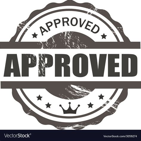 Approved Stamp Royalty Free Vector Image Vectorstock
