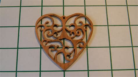Small Wooden Filigree Heart Scroll Saw Coasters Fretwork Etsy