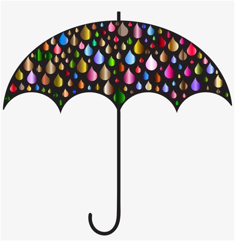 Umbrella Silhouette Clip Art At Getdrawings Rain Drops