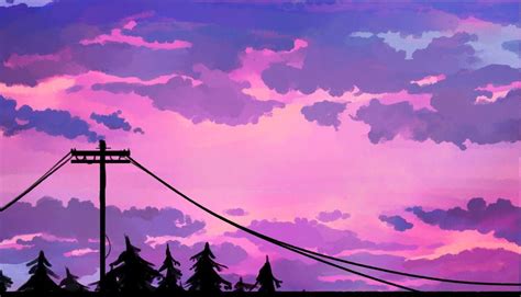 Purple Anime Sky Wallpapers Top Free Purple Anime Sky Backgrounds