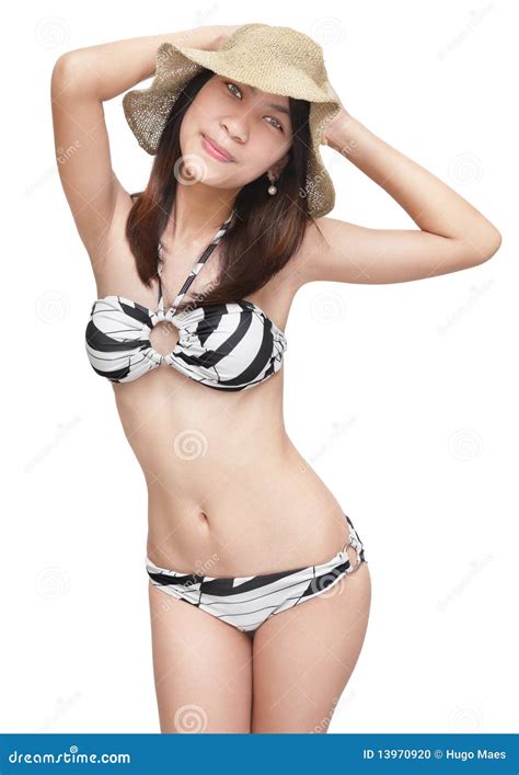 Alluring Girl In Glamor Bikini Stock Photo Image Of Glamor Holding