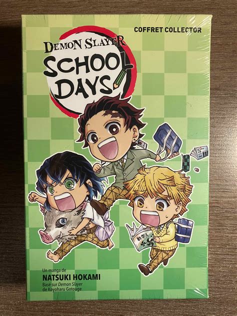 Demon Slayer School Days Coffret Collector T01 And T02 Version