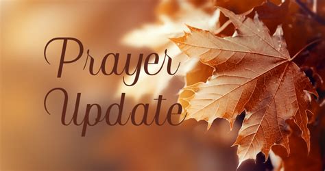 Bic Canada Prayer Update November Westheights