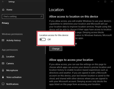 How To Disable Location Access On Windows 10 Technoresult