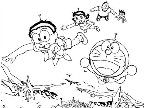 Gambar Doraemon Hitam Putih Untuk Mewarnai Gambar Mewarnai