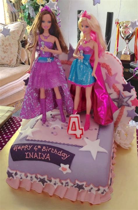 The Princess And Popstar Barbie Themed Birthday Cake Barbie Birthday