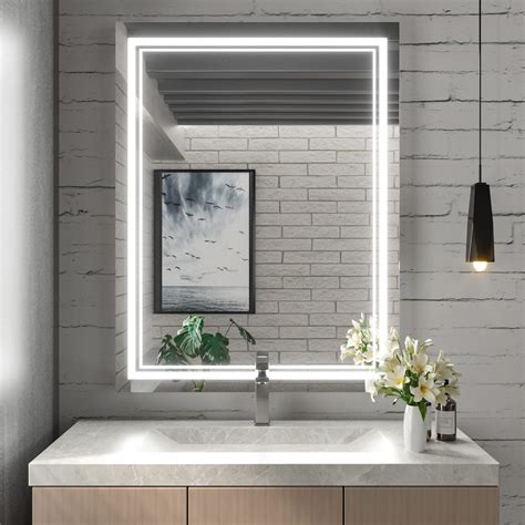Buy Keonjinn Led Mirror 36 X 28 Inch Bathroom Mirror With Lights