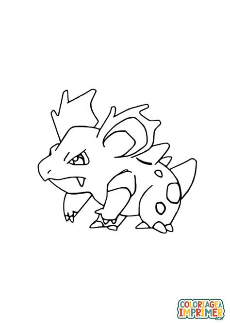 Coloriage Nidorina à Imprimer Gratuit