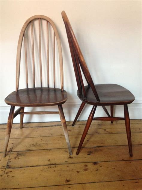 Vintage Retro Ercol Windsor Chairs Mid Century Design Dining Etsy