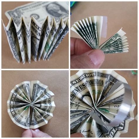 Easy Accordion Fold Money Flower Candy Lei Graduation Lei Origami