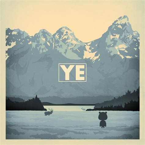Alternate Ye Album Cover Wyoming Theme Kanye