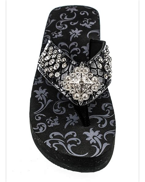 black rhinestone flip flops black sandals jeweled flip etsy