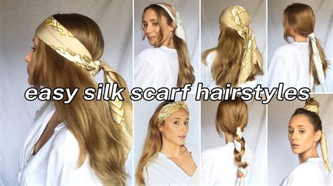 7 Easy Silk Scarf Hairstyles Youtube
