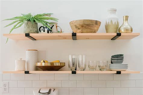 How To Install And Style Open Kitchen Shelves Dream Green Diy