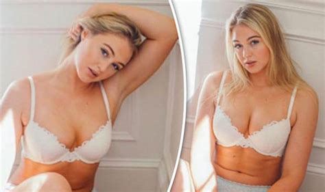 Iskra Lawrences Ample Assets Take Centre Stage In Plunging Lace Bra